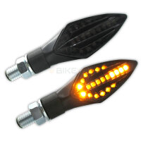 LED Lauflicht Blinker TRIDENT, schwarz, E-geprüft